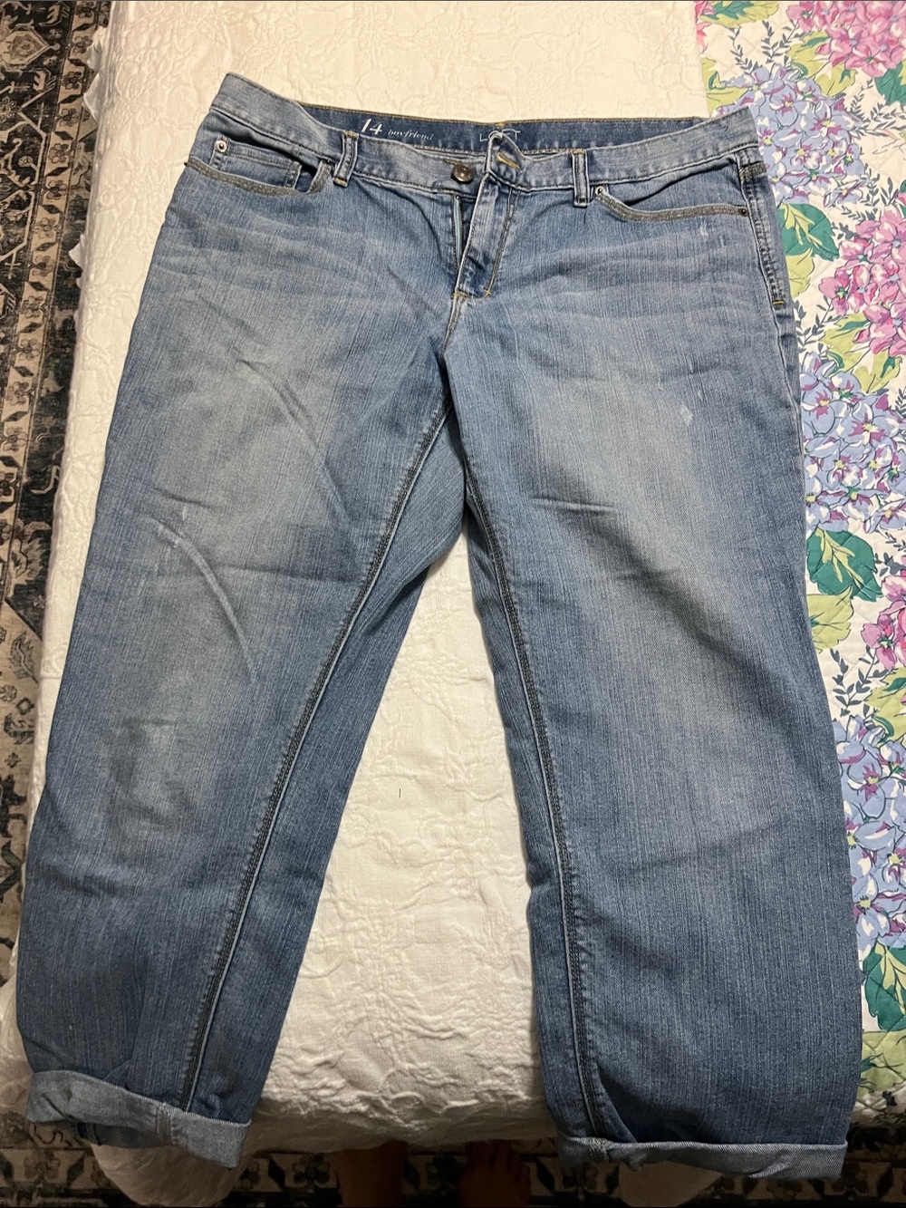LOFT Light Blue Boyfriend Jeans